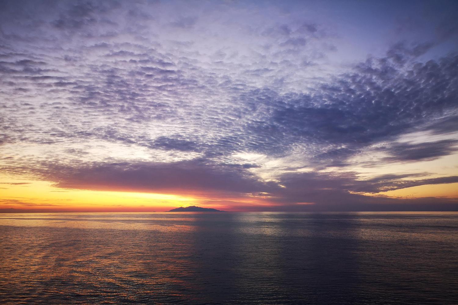 Korsika Morgenstimmung Fähre Korsika Fähre